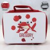 Personalized Frog Theme - Red School Lunch Box for kids