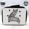 Personalized Fox Theme - Black School Lunch Box for kids