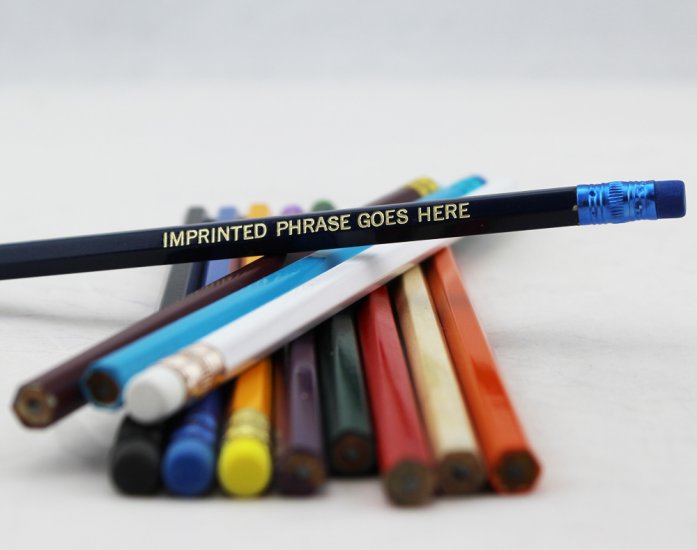 ezpencils - Personalized Assorted Hex Pencils - 144 Pencils - Click Image to Close