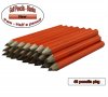 ezpencils - 48 Orange Golf Without Eraser - Blank Pencils