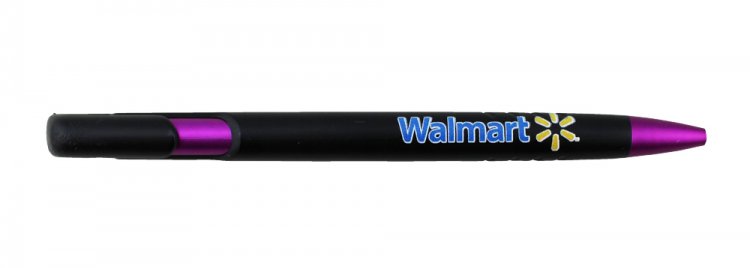 Radiant Pen, Black Body, Metallic Fuchsia 12pkg, Custom IMG - Click Image to Close