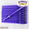 Personalized Willowy Pen, Solid Purple Body Clear Grip 12 pkg