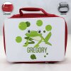 Personalized Frog Theme - Red School Lunch Box for kids