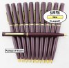 Classic Pens - Burgundy Body with Gold Accents - Blanks - 50pkg