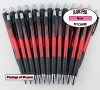 Storm Pen-Red body, Silver Accents, Black Grip -Blanks-50pkg