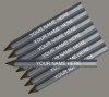 ezpencils - 24 pkg Personalized Hexagon Silver Golf Pencils
