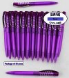 Cyclone Pen -Purple Body and Silver Accent- Blanks - 50pkg