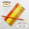 ezpencils - Personalized Tricolor-Yellow Round Pencil - 12 pkg