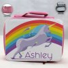 Personalized Unicorn Theme - Pink School Lunch Box for kids