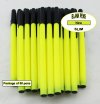 Colored Slim Pen-Neon Yellow Body, Cap and Accent-Blanks-50pkg