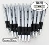 Bullet Pens - Silver Body and Silver Accents - Blanks - 50pkg