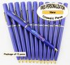 Classic Pen, Blue Body with Gold Accents 12 pkg - Custom Image