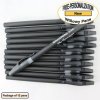 Personalized Willowy Pen, Solid Black Body Clear Grip 12 pkg
