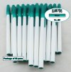 Slim Pen -White Body and Teal Accents- Blanks - 50pkg