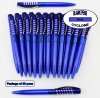 Cyclone Pen -Blue Body and Silver Accent- Blanks - 50pkg