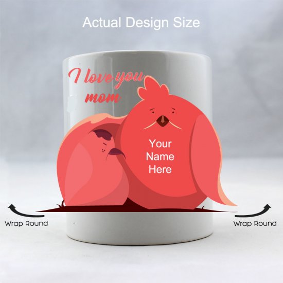 I Love You Mom Personalized Coffee Mug - Click Image to Close