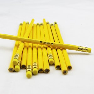 ezpencils - Personalized Light Yellow Hex Pencils - 144 Pencils