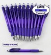 Particle Pen -Purple Body, Clicker and Grip- Blanks - 50pkg