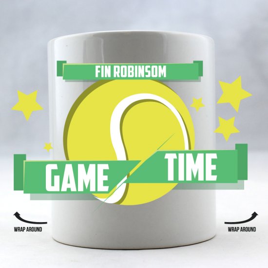 Tennis Personalized Coffee Mug - Click Image to Close