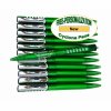 Green Body - Silver Accents - Cyclone Pens - 12 pkg.
