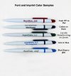 ezpencils - Personalized - Solid White Body with Navy Blue Click
