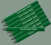 ezpencils - 24 pkg Personalized Hexagon Neon Green Golf Pencils
