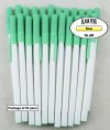 Slim Pen -White Body and Mint Accents- Blanks - 50pkg