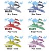 Personalized Jet Plane Theme - Red School Lunch Box for kids
