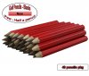 ezpencils - 48 Red Golf Without Eraser - Blank Pencils