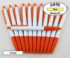 Breeze Pens - White Body with Orange Accents - Blanks - 50pkg
