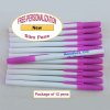 Personalized - Slim Pens - White Body with Pink Cap, Black Ink