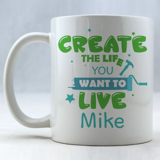 Motivational Personalized Coffee Mug - Click Image to Close