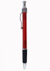 Red Body- Silver Clip/Top/Bottom, Black Grip- Wave Pen - 12 pkg.
