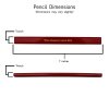 ezpencils - 6 pkg. Personalized Red Carpenter Pencils