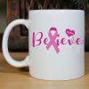 Believe - Breast Cancer Awareness Personalized Coffee Mug