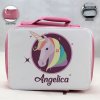 Personalized Unicorn Design - Pink School Lunch Box for kids