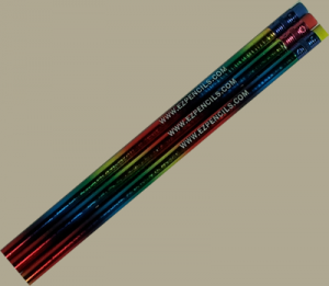 12 Rainbow Personalized Motivational Pencil