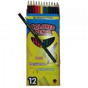 12 Colored Personalized Pencils