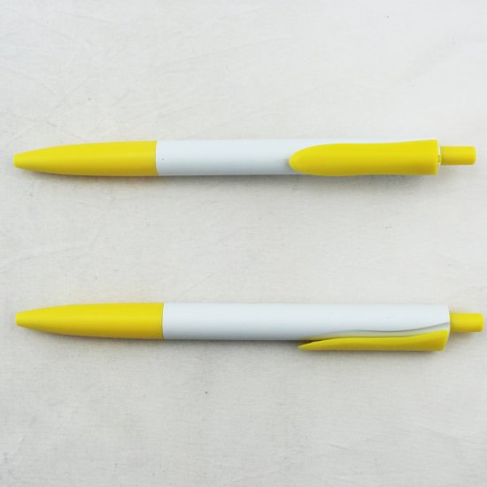 Breeze Pens - White Body with Yellow Accents - Blanks - 50pkg - Click Image to Close