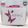 Personalized Butterfly Theme - Pink School Lunch Box for kids