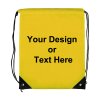 ezpencils, Drawstring Bags-Custom Image and/or Text- Yellow