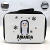Personalized Penguin Theme - Black School Lunch Box for kids