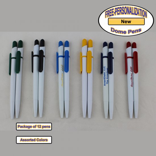 ezpencils - Personalized - Solid White Body with Assorted Colors - Click Image to Close