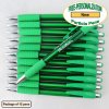 Personalized Particle Pen, Clear Green Body and Accents 12 pkg