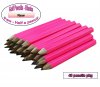 ezpencils - 48 Neon Pink Golf Without Eraser - Blank Pencils