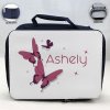 Personalized Butterfly Theme - Blue School Lunch Box for kids