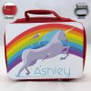 Personalized Unicorn Theme - Red School Lunch Box for kids