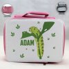 Personalized Caterpillar Theme - Pink School Lunch Box for kids