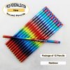 ezpencils - Personalized Metallic Rainbow Round Pencil - 12 pkg