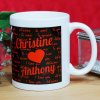 Personalized I Love You Coffee Mug